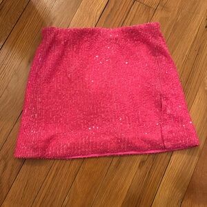 Katie J NYC Pink Sequin Skirt